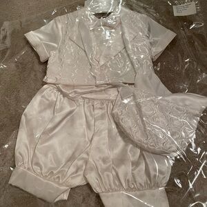 Baby boy christening outfit